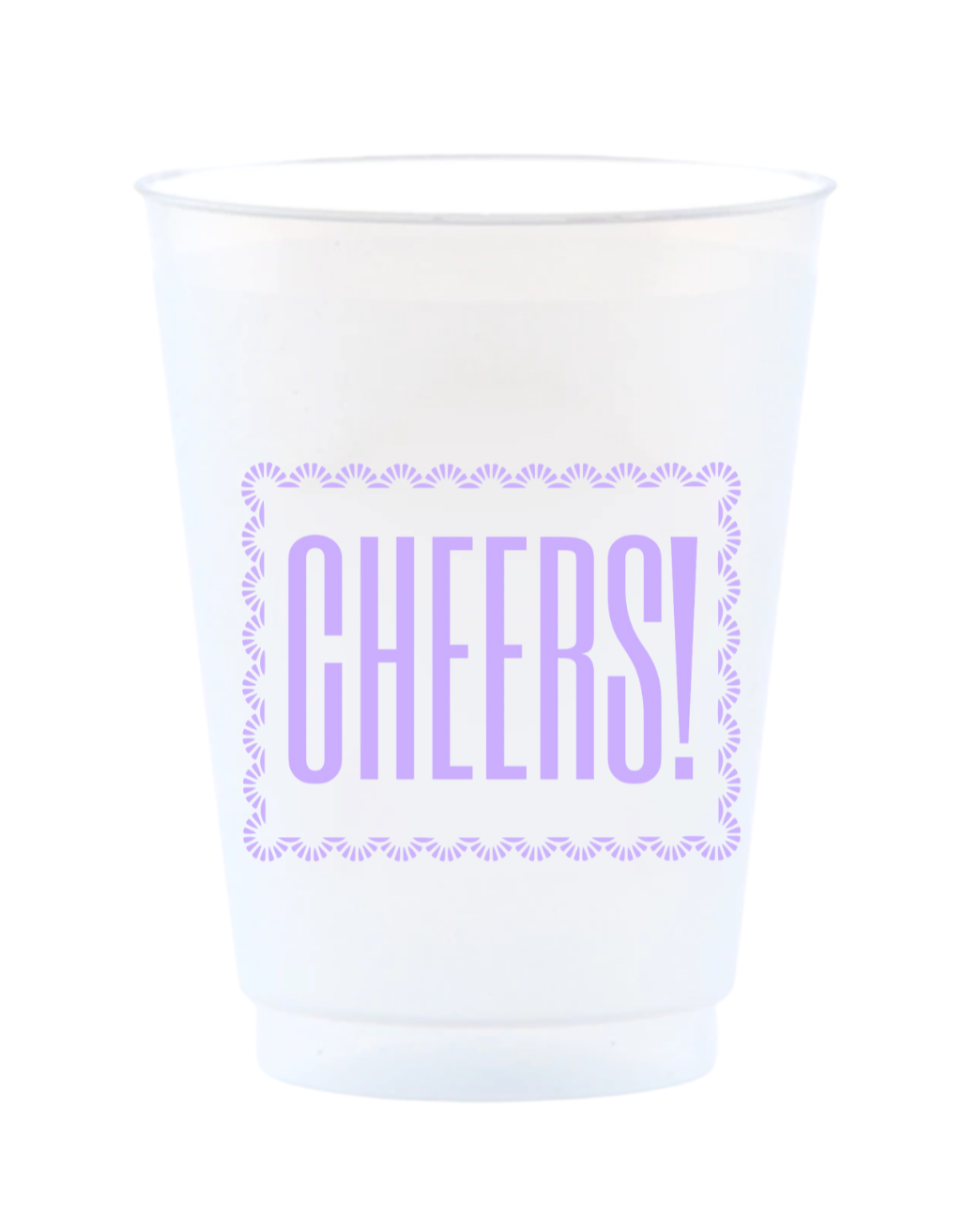Cheers Lavender Reusable Frost Flex Cups