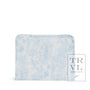 Roadie Medium - Bunny Toile Blue Zip Pouch