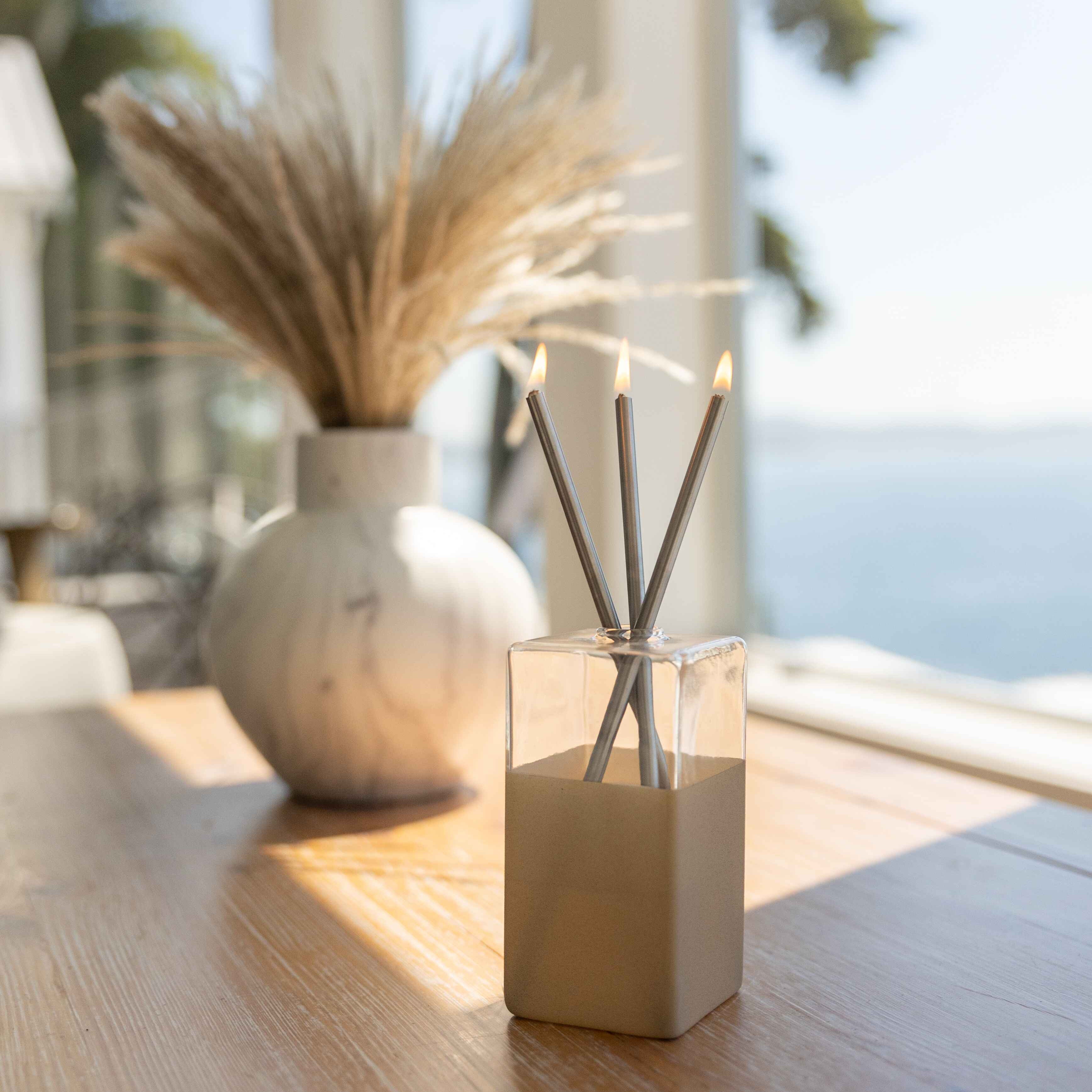 Silver Everlasting Candle – Reusable Steel Candles