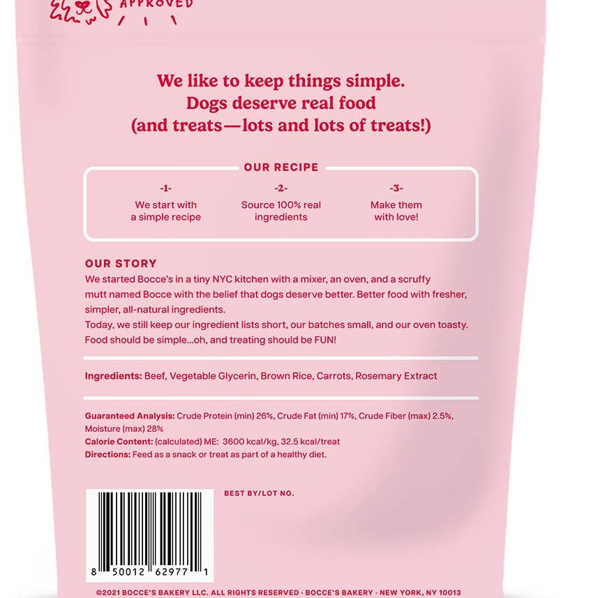 Bocce's Bakery Beef Grazers Jerky Sticks Dog Treats 4oz