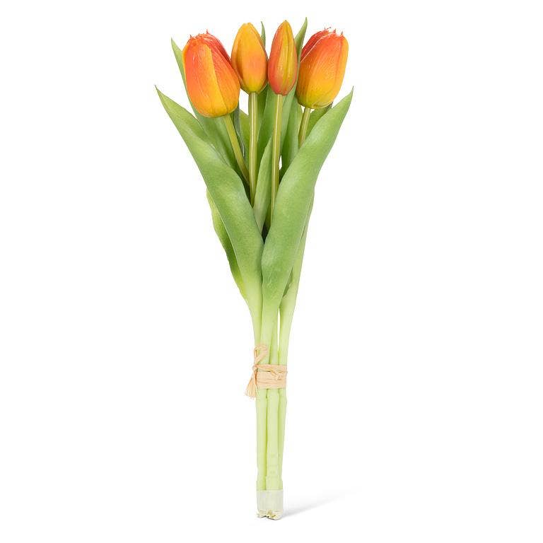 Lifelike 5 Stem Tulip Bunch-12"H