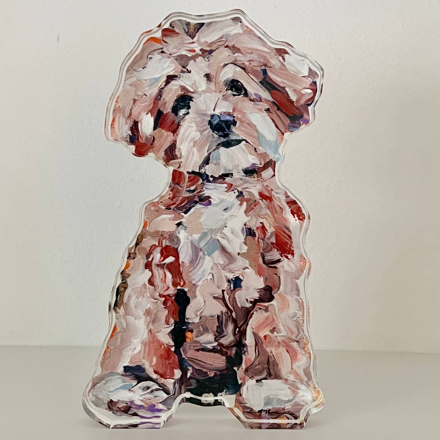 "Maltipoo Apricot" Acrylic Block