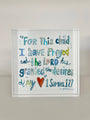 "1 Samuel 1:27 verse" acrylic blocks WHOLESALE