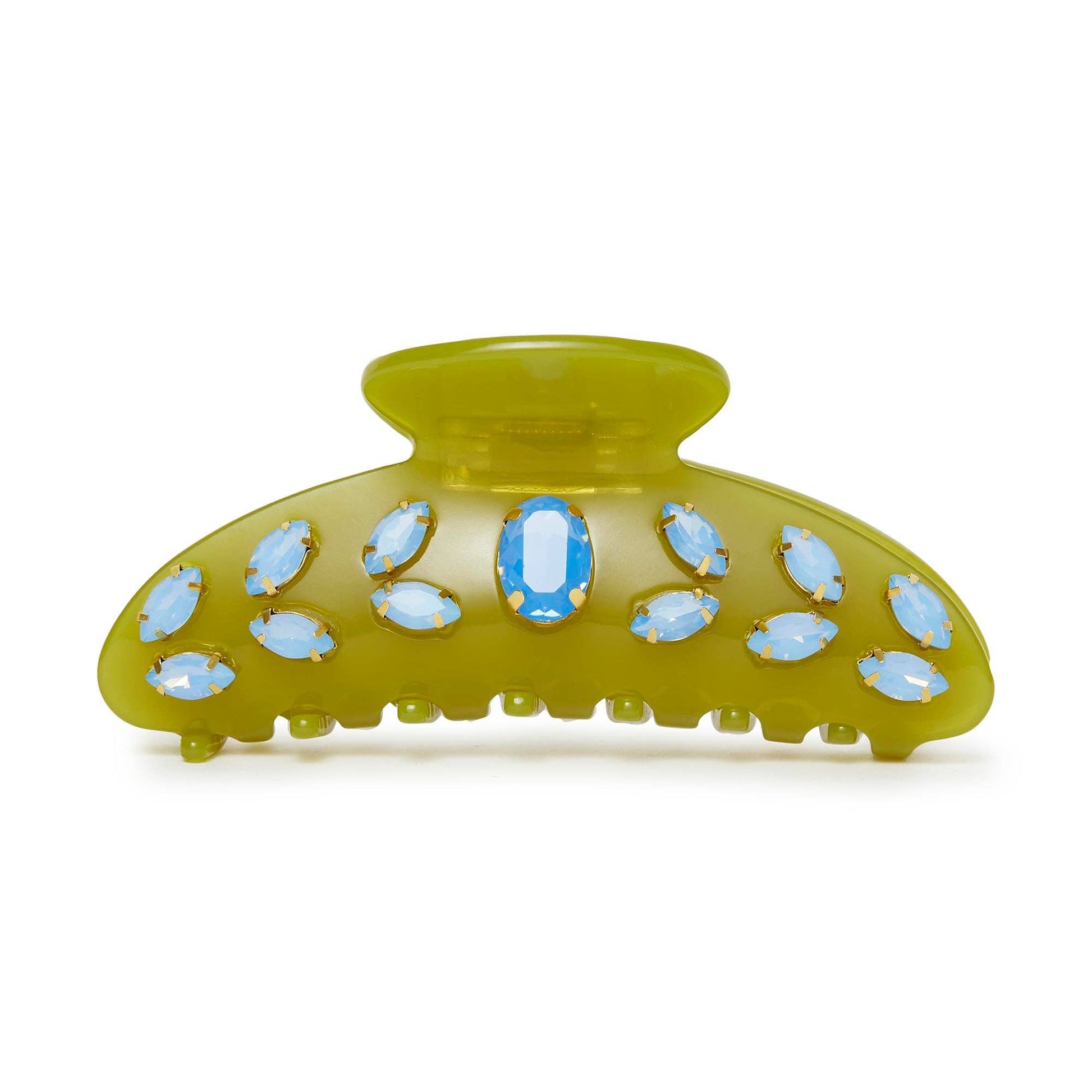 AVOCADO LARGE CRYSTAL CLAW CLIP