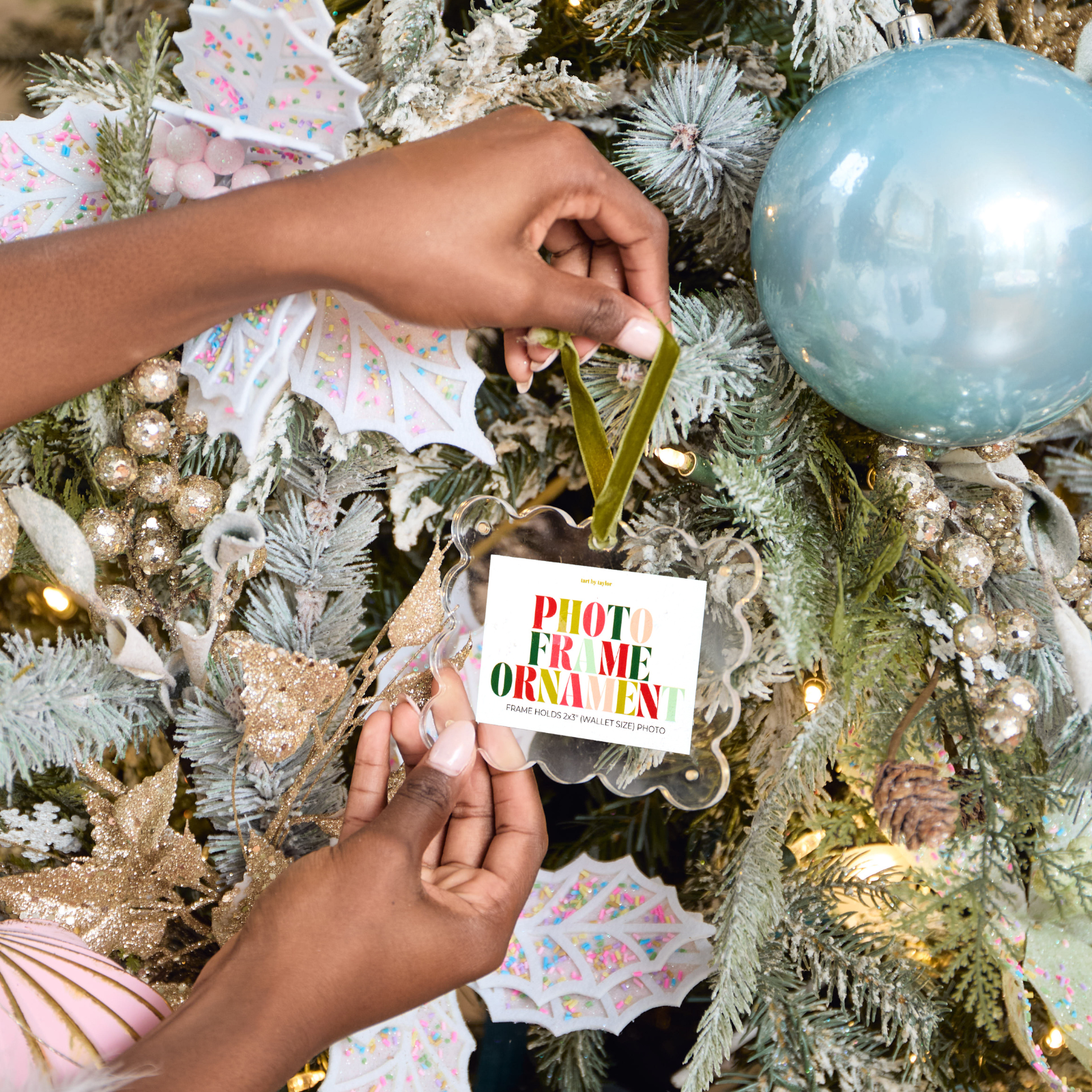 Clear Mini Frame Ornament