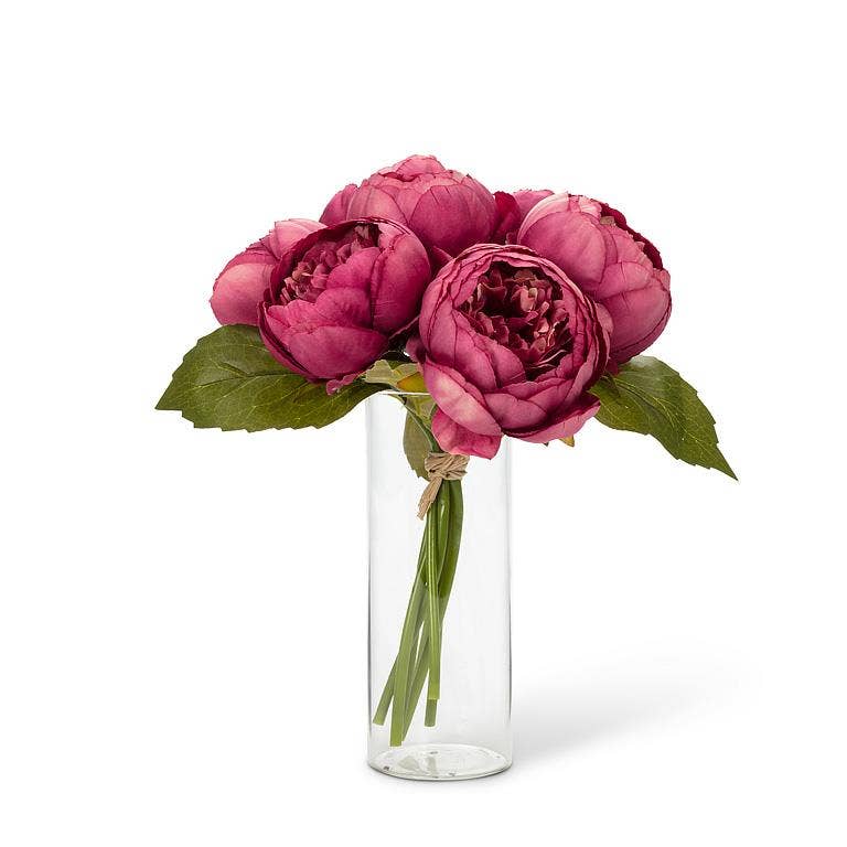 Full Peony Bouquet - 10"H