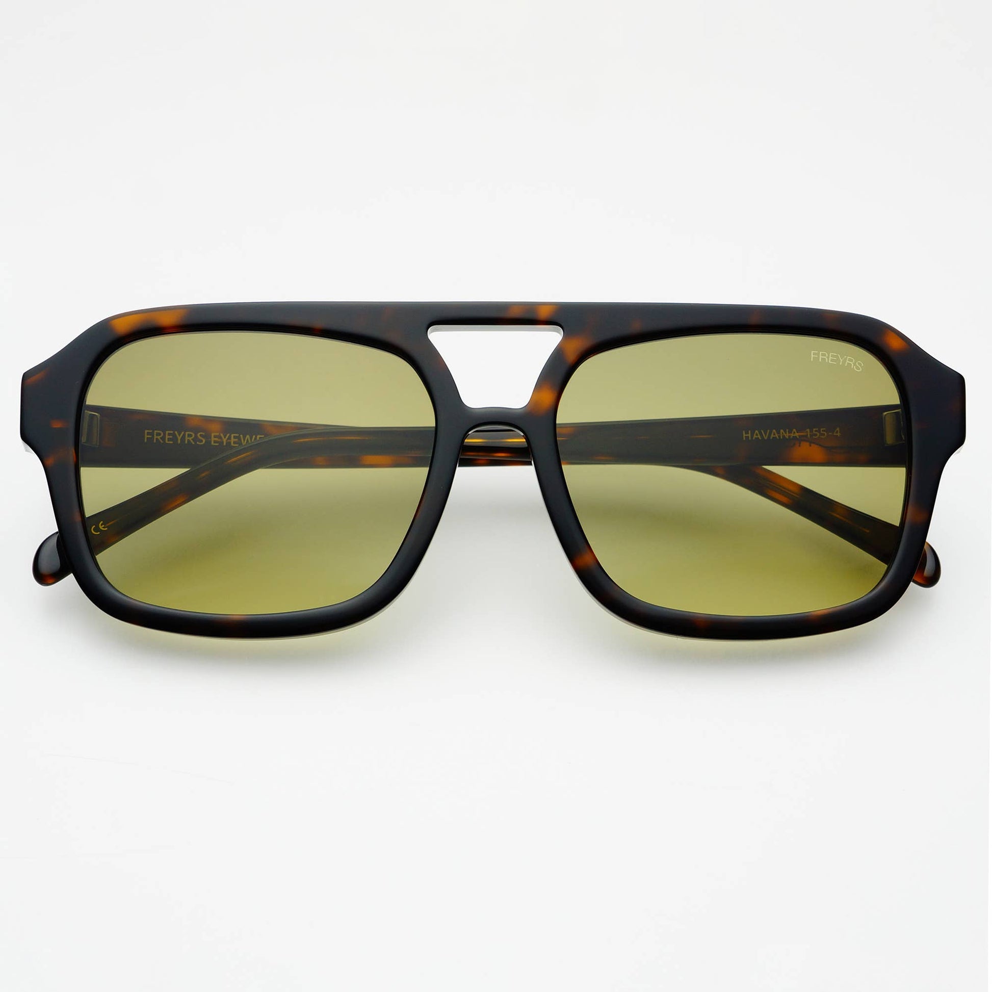 Havana Acetate Aviator Sunglasses