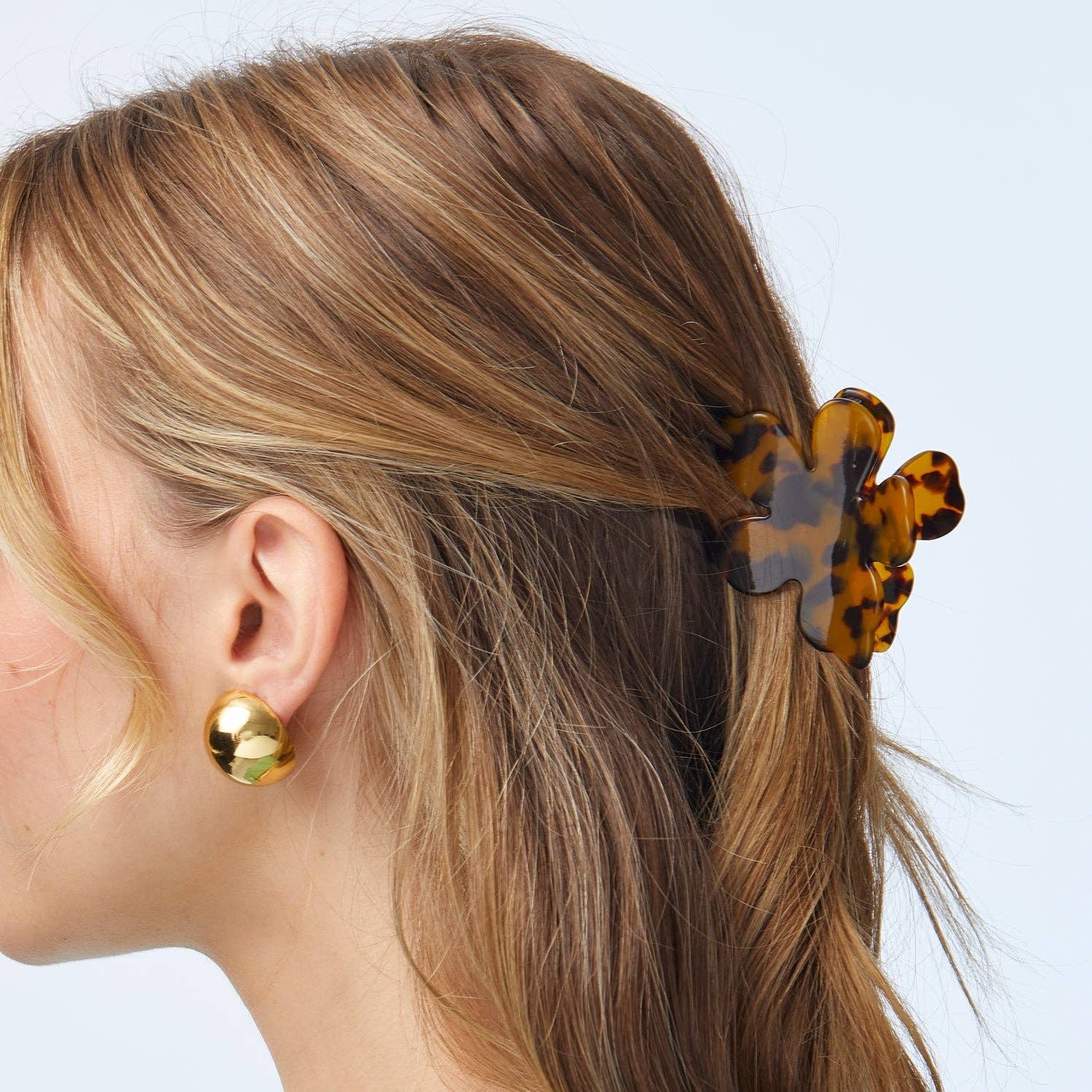 TORTOISE LILY CLAW CLIP