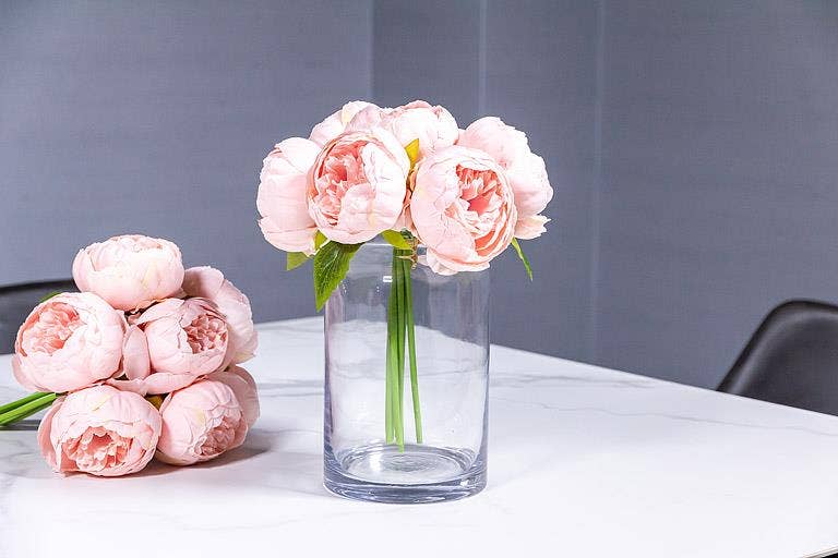Full Peony Bouquet - 10"H