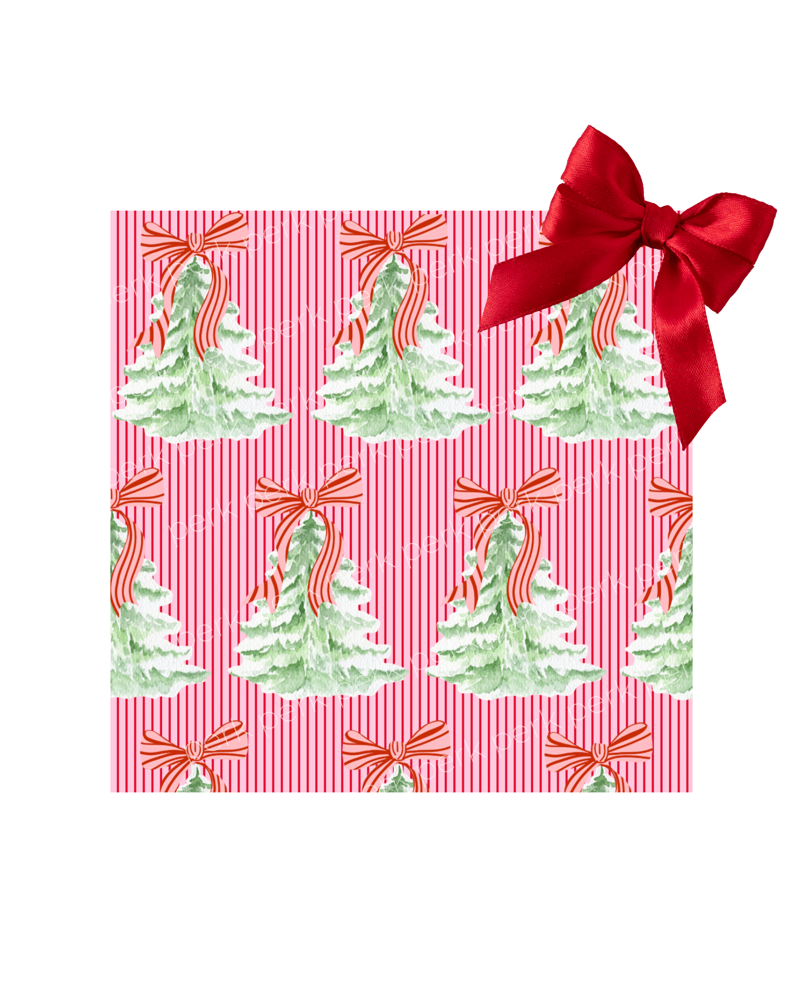 Christmas Tree Wrapping Paper Roll