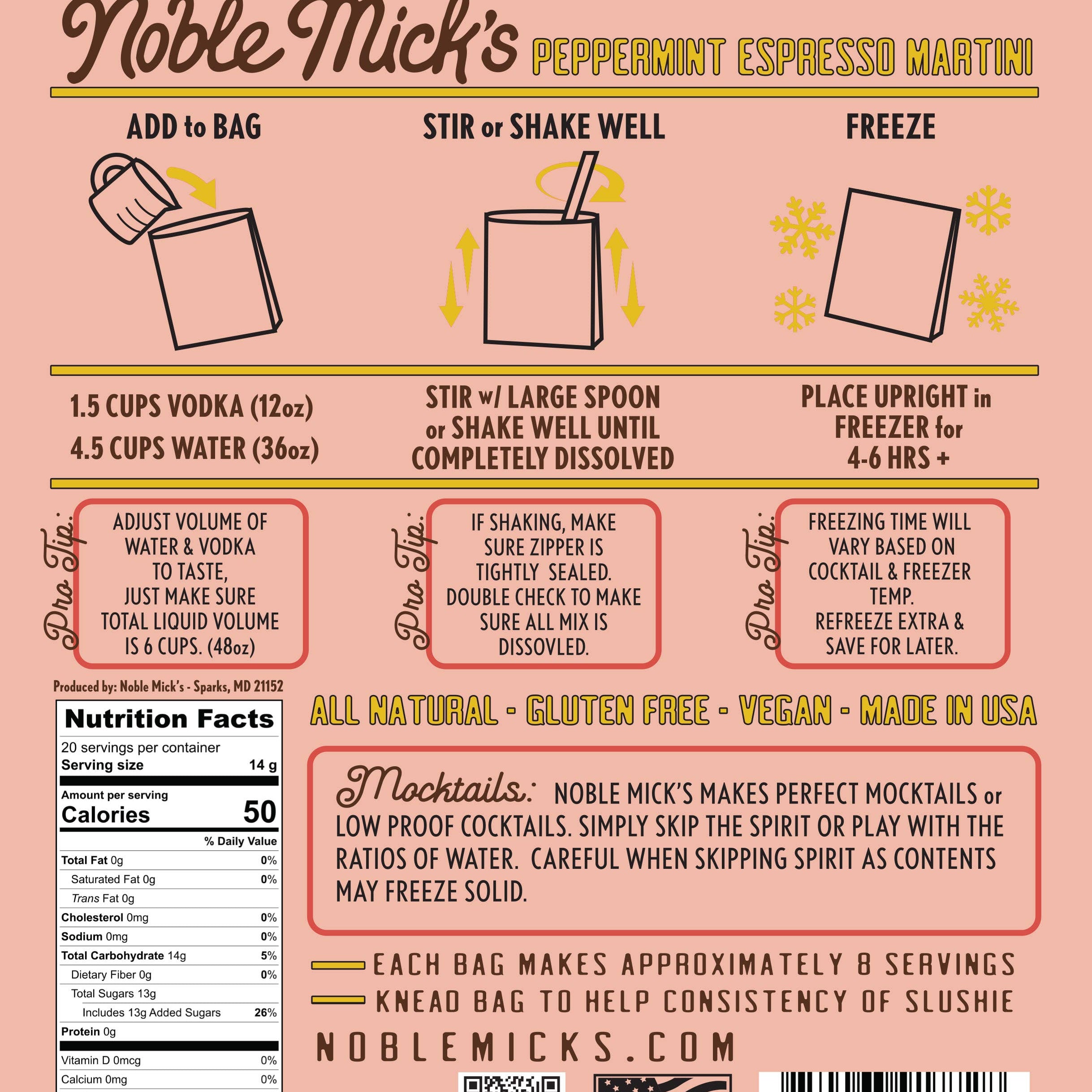 Peppermint Espresso Martini Frozen Cocktail