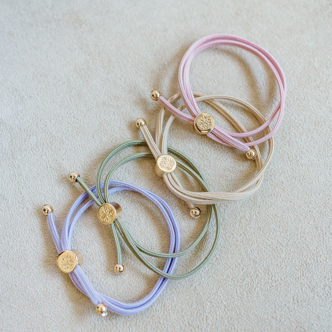 Skinny Hair Tie Set - Ballet Slipper