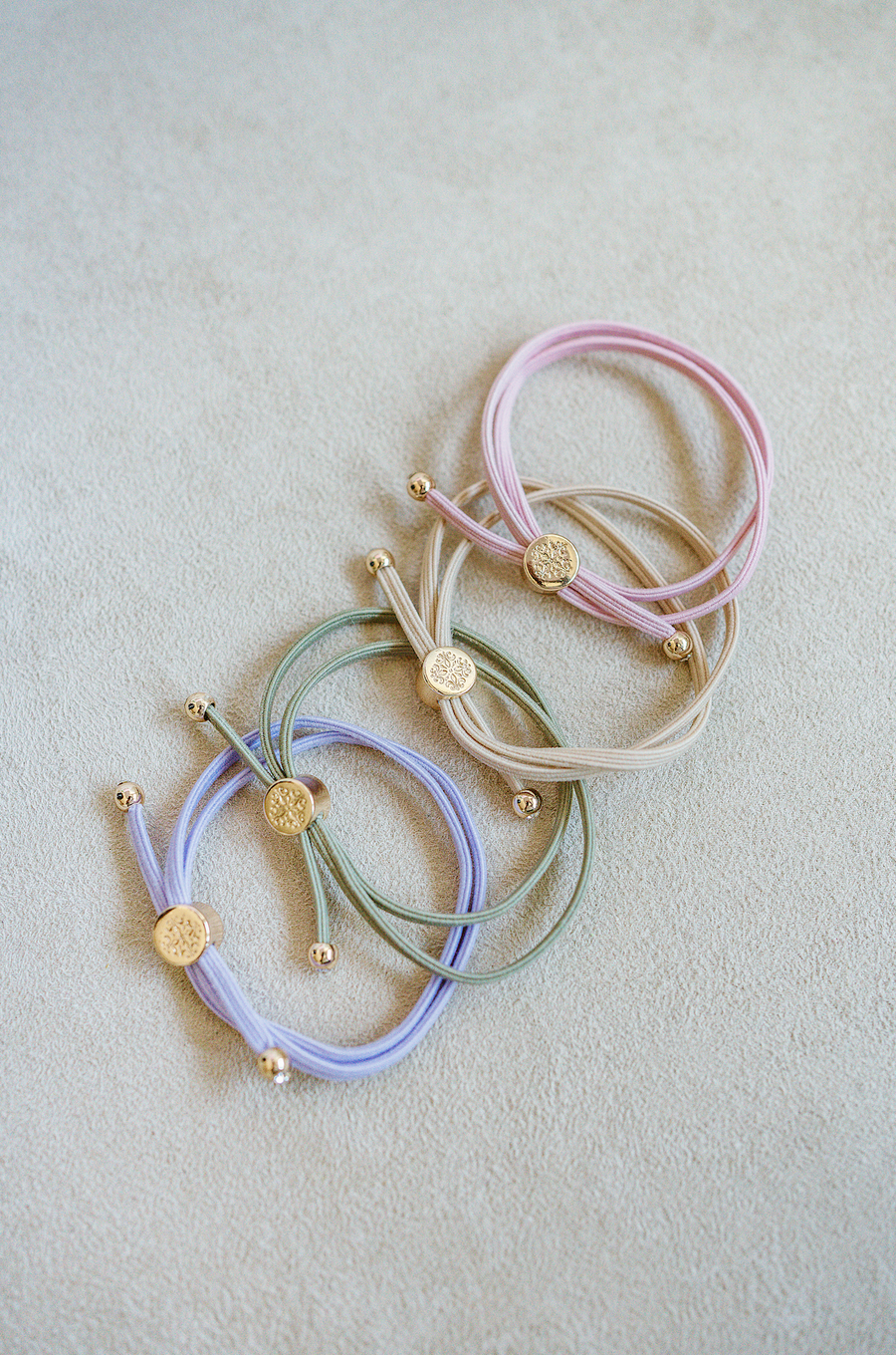 Skinny Hair Tie Set - Ballet Slipper