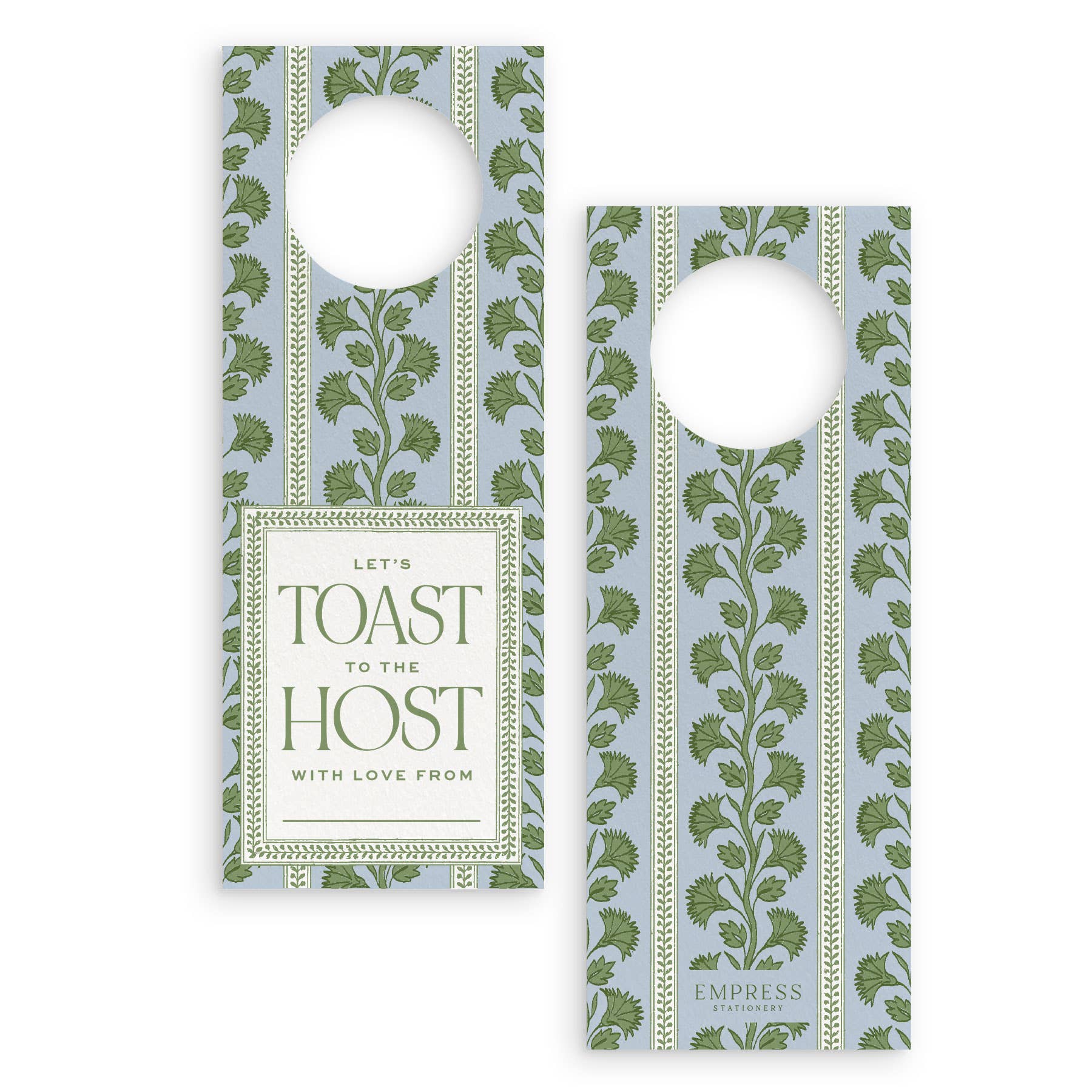 Gwendolyn Toast to the Host Wine Bottle Gift Tag