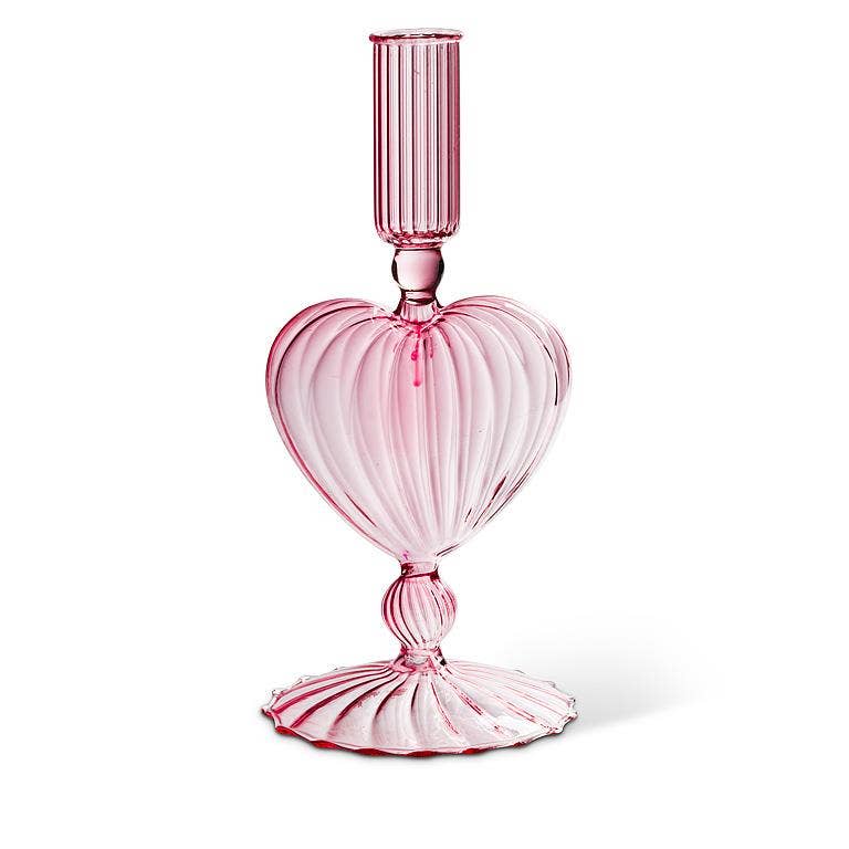 Heart Taper Holder-8"H