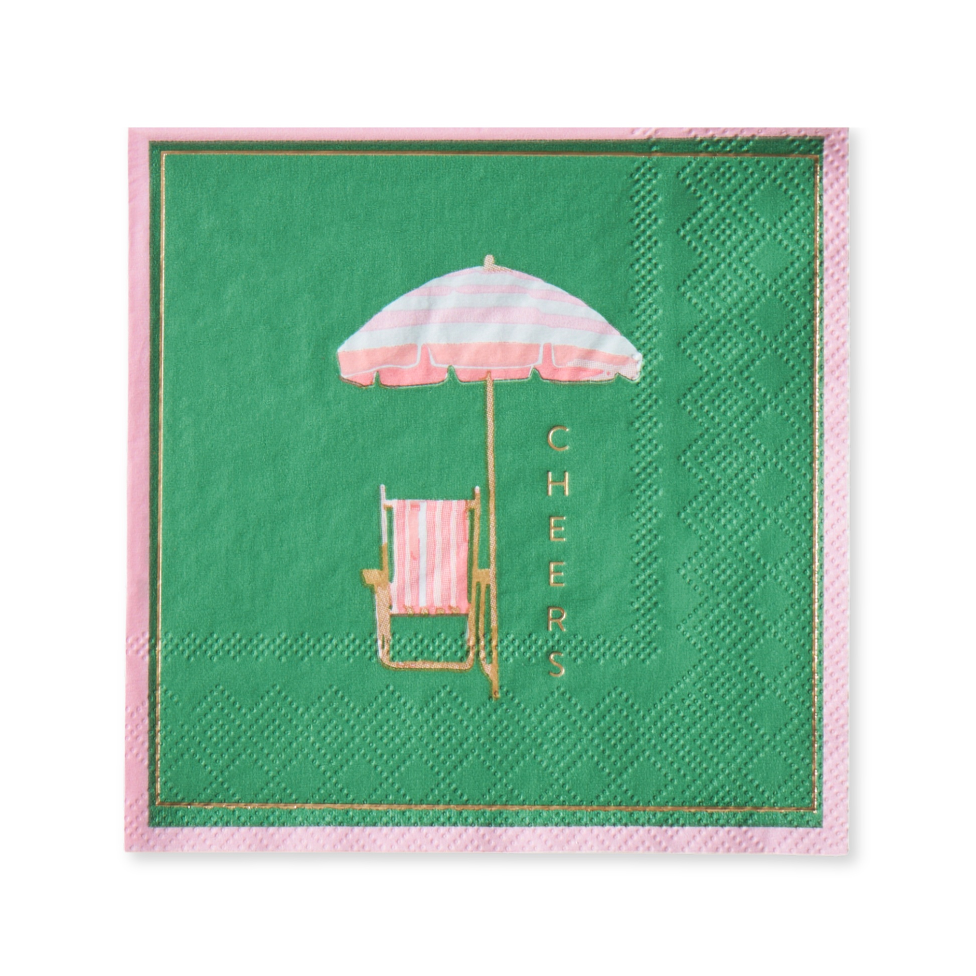 Palm Beach - Cheers Cabana Umbrella Cocktail Napkin