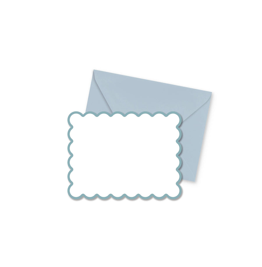 Scallop Blue Notecards | Set of 8