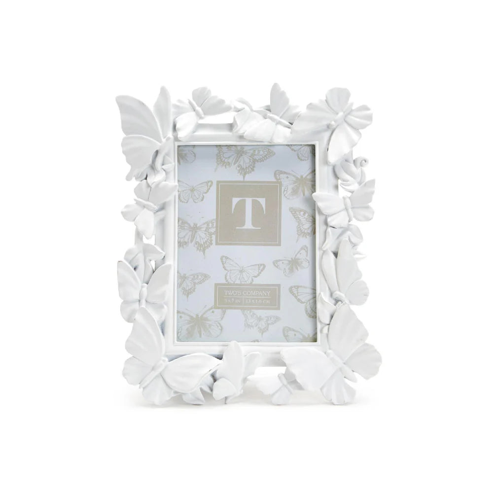 White Butterfly 5x7 Frame