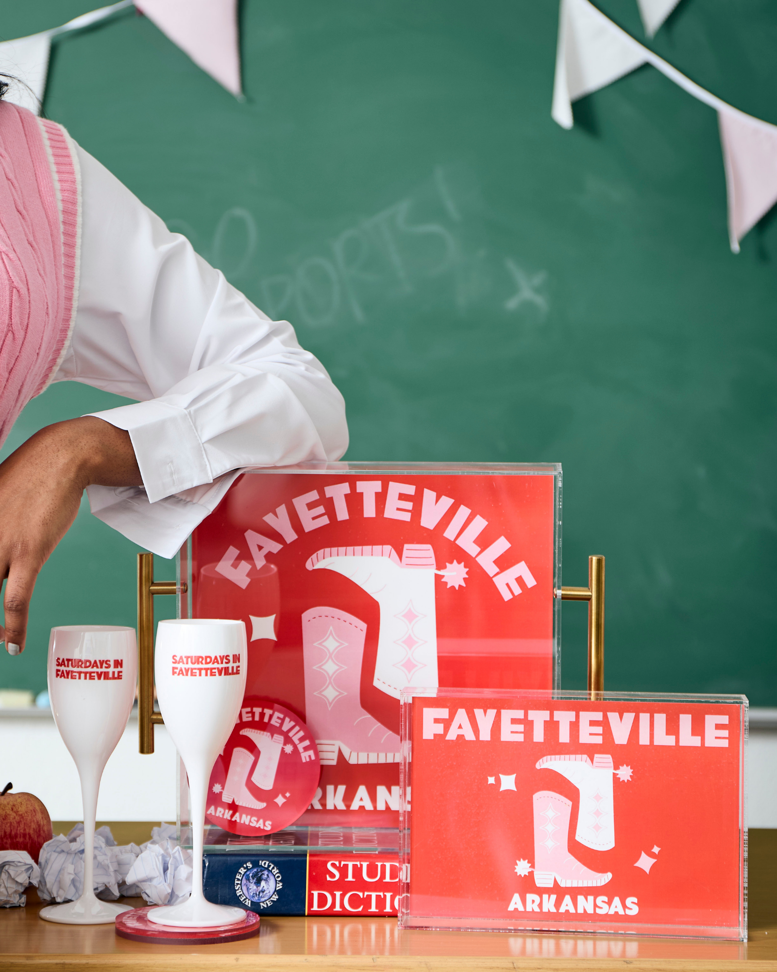 Fayetteville, Arkansas Acrylic Drink Coaster