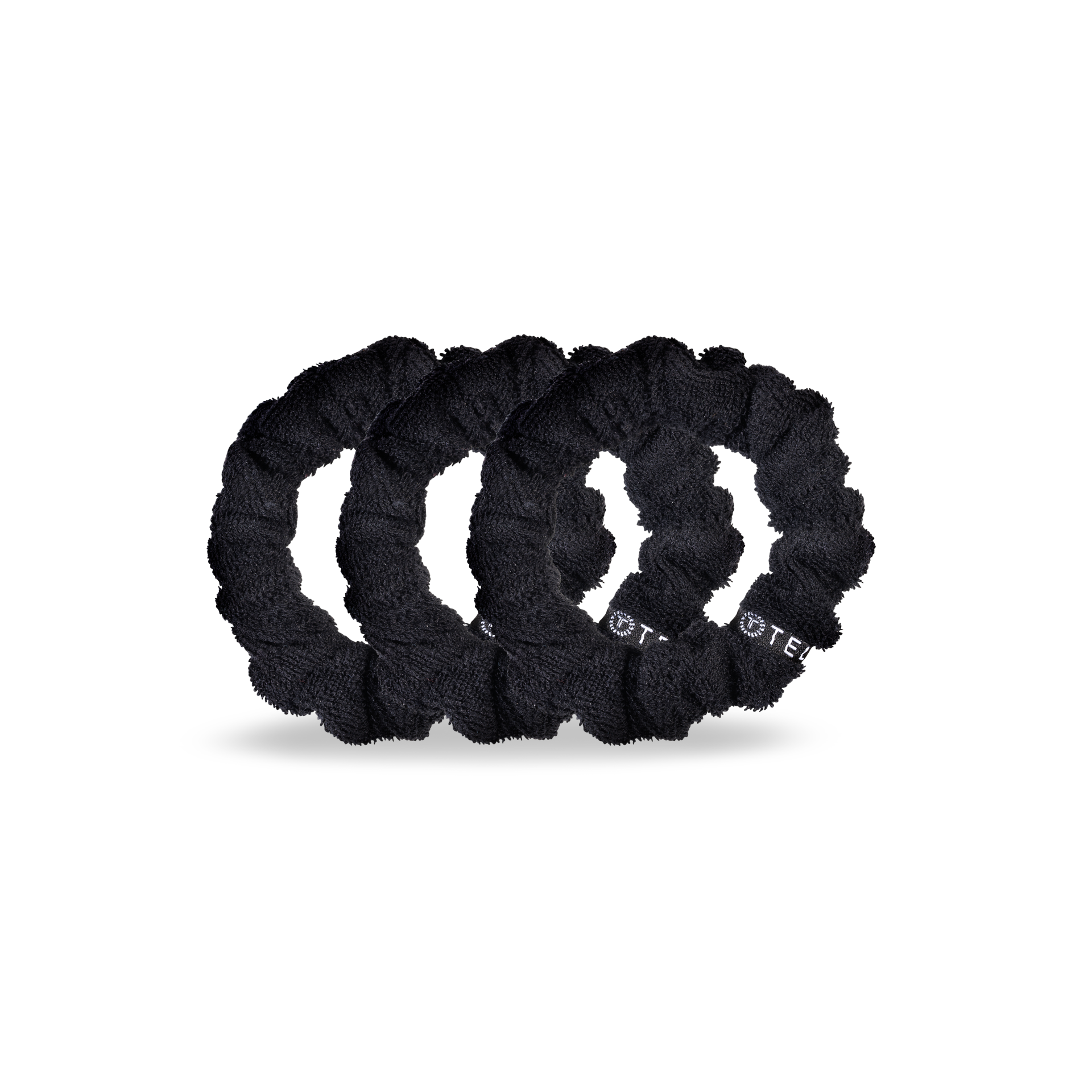 Terry Cloth Hair Scrunchie | Small | Jet Black