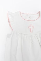 Pip Flutter Bubble - Pink Cross 0-3 mo
