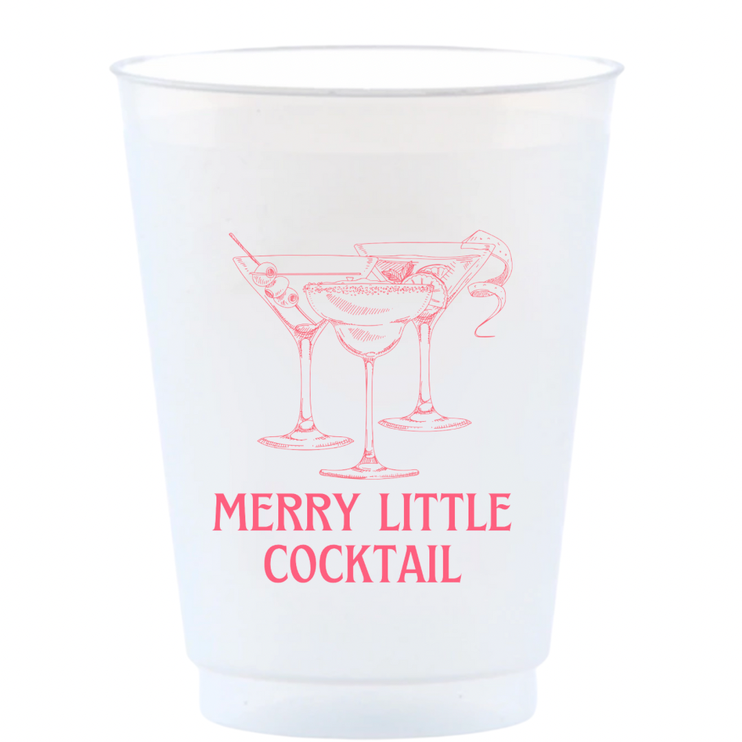 Merry Little Cocktail Reusable Frost Flex Cups