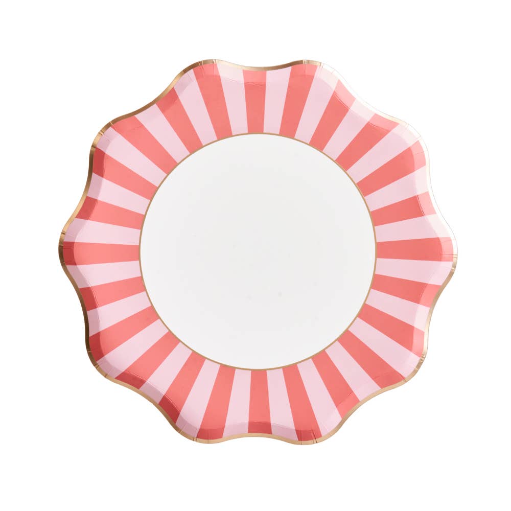 Palm Beach - Pink & Green Large Paper Plates