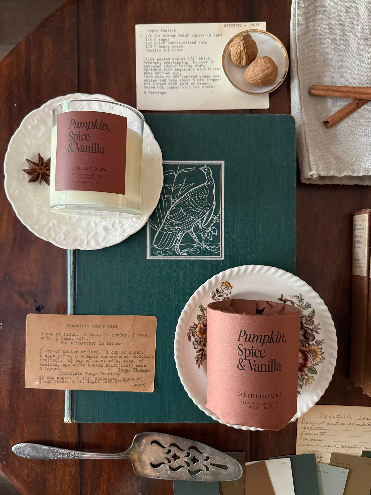 Heirloomed Candle - Pumpkin, Spice & Vanilla - Fall Candle