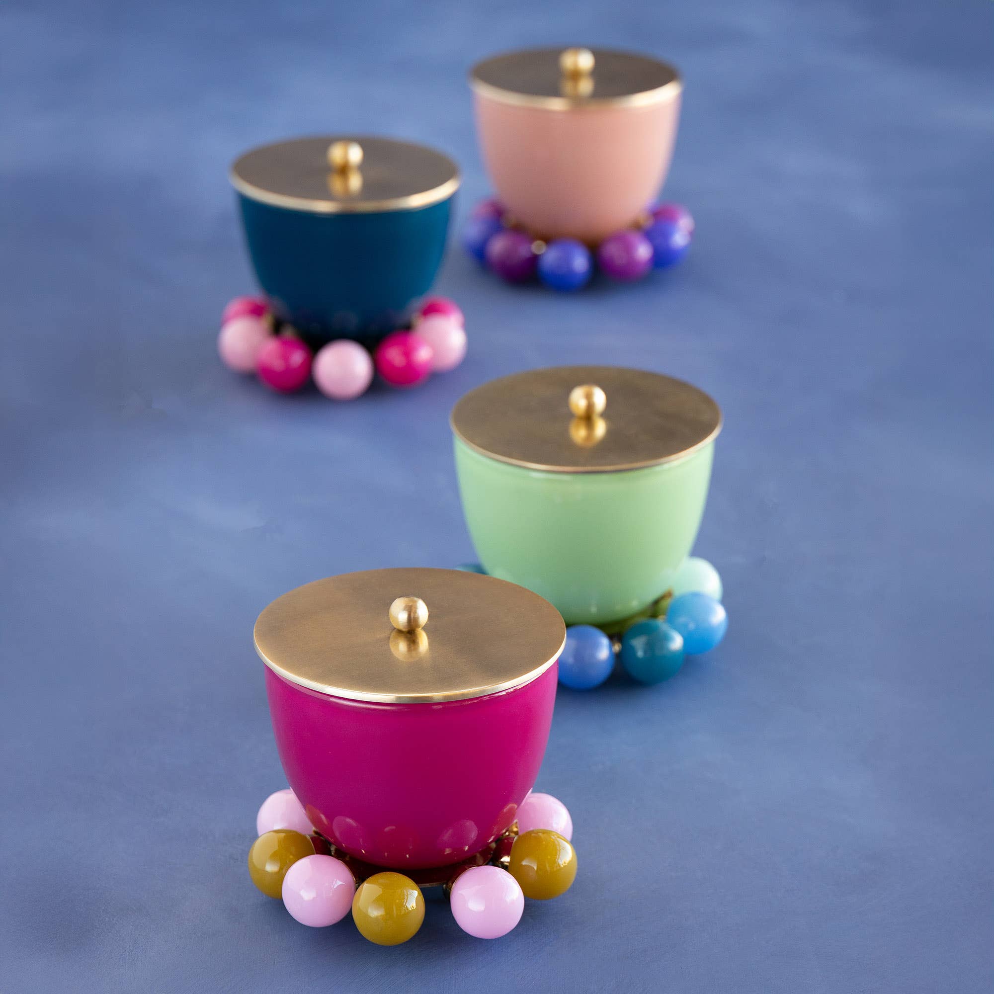 Candle Couturier, Lg, Lidded Scented Candle, 4 Asst,