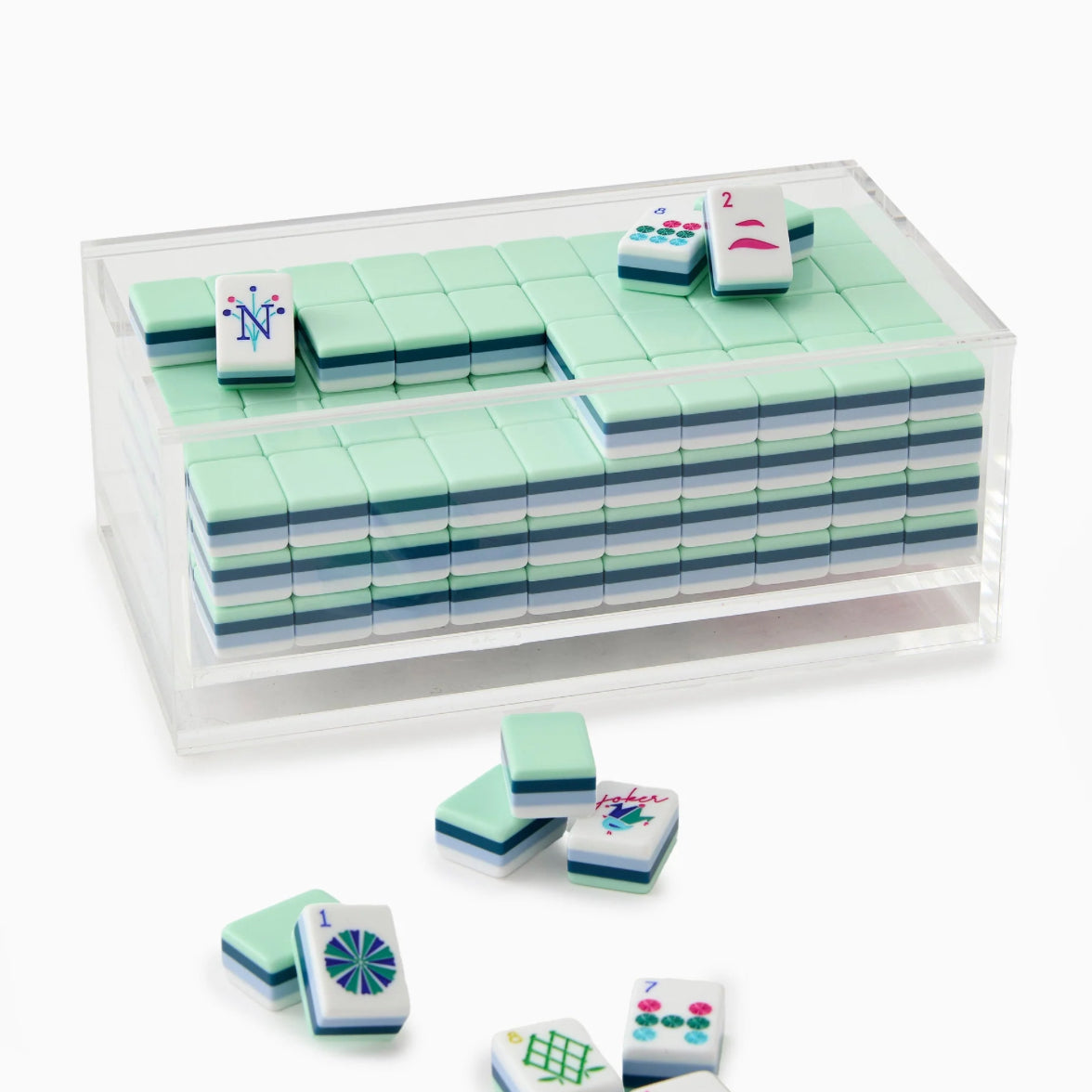 Mahjong Clear Acrylic Box