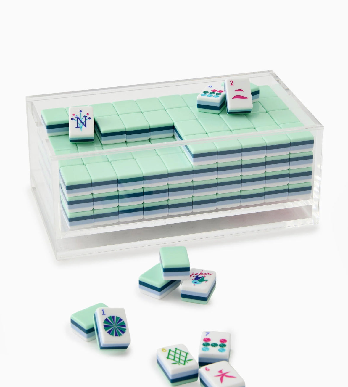 Mahjong Clear Acrylic Box