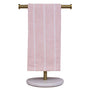 Mia Stripe Hand Towel   Light Pink/White  20x28