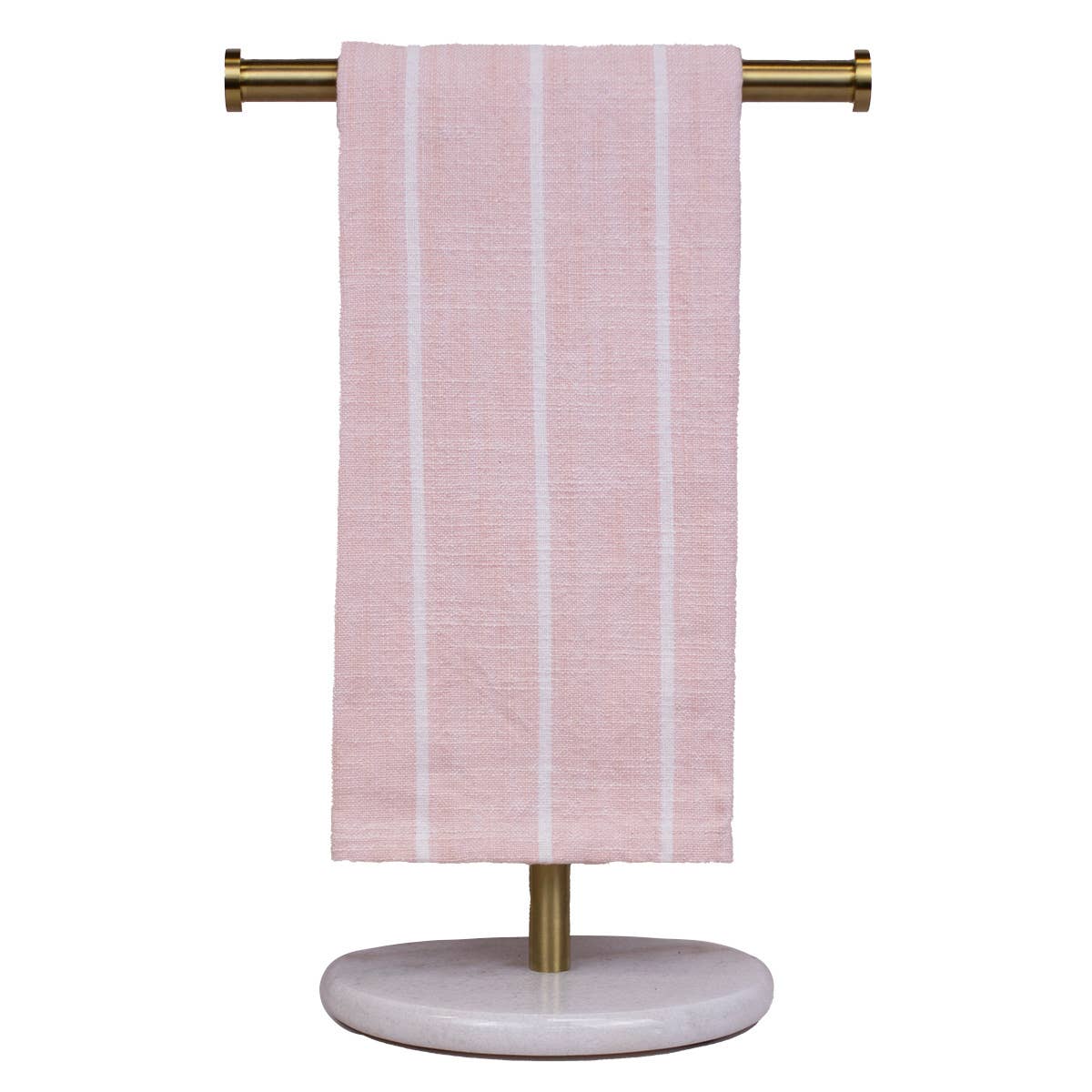 Mia Stripe Hand Towel   Light Pink/White  20x28