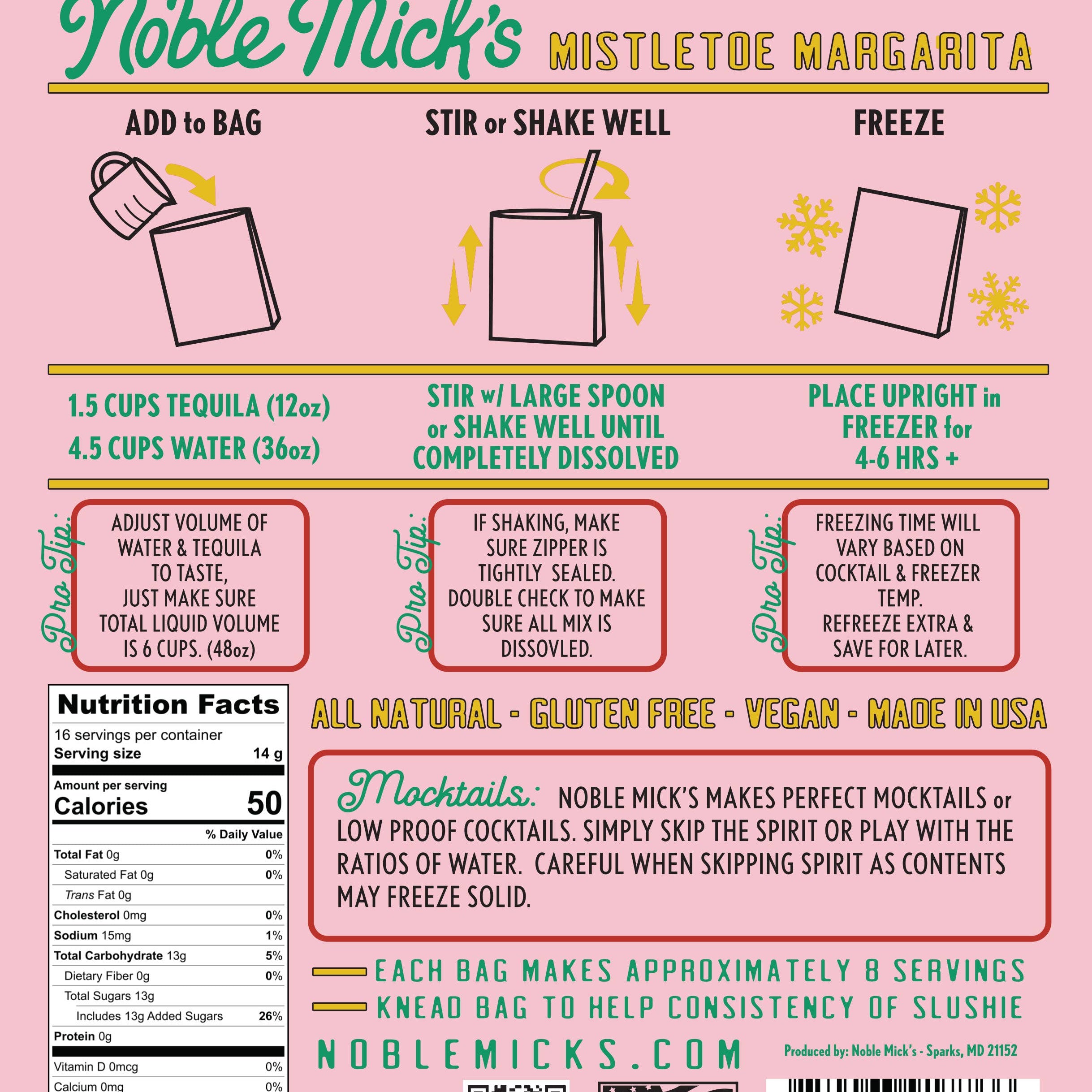 Cranberry Mistletoe Margarita Frozen Cocktail