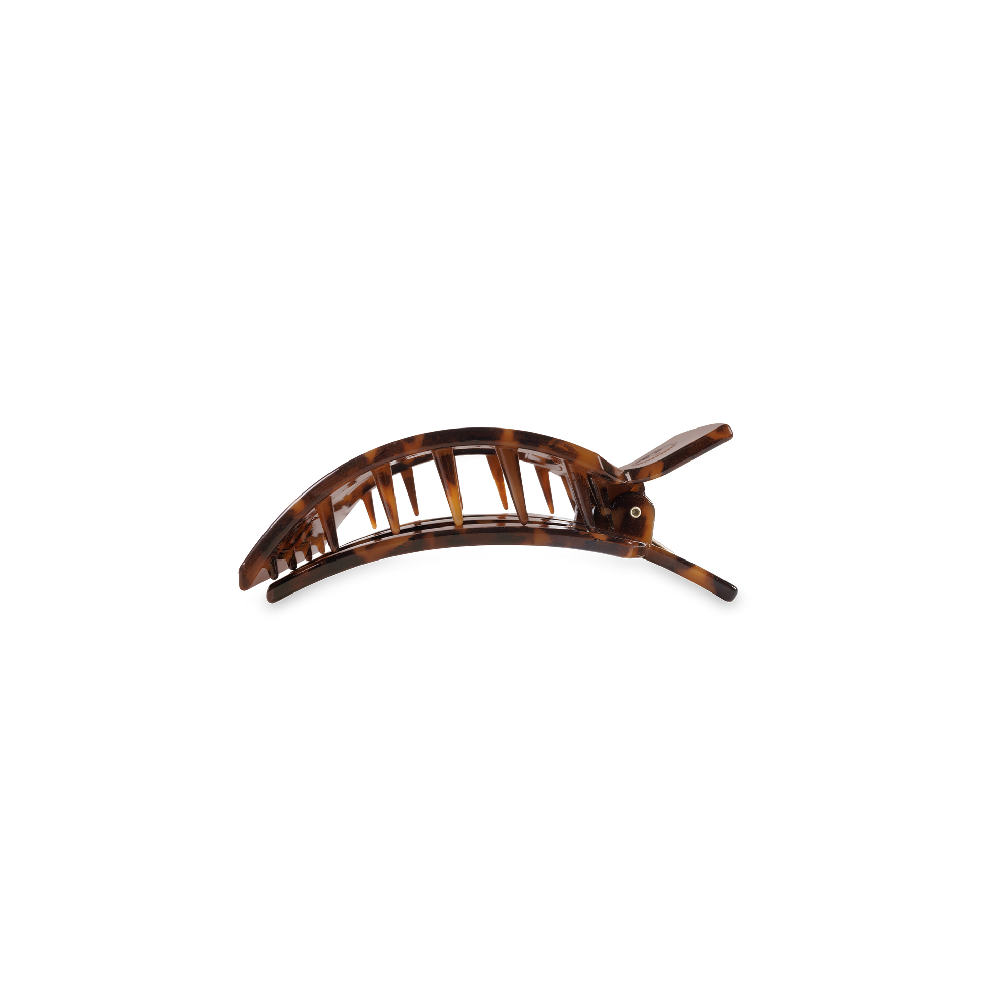 Square Flat Hair Clip | Small | Tortoise