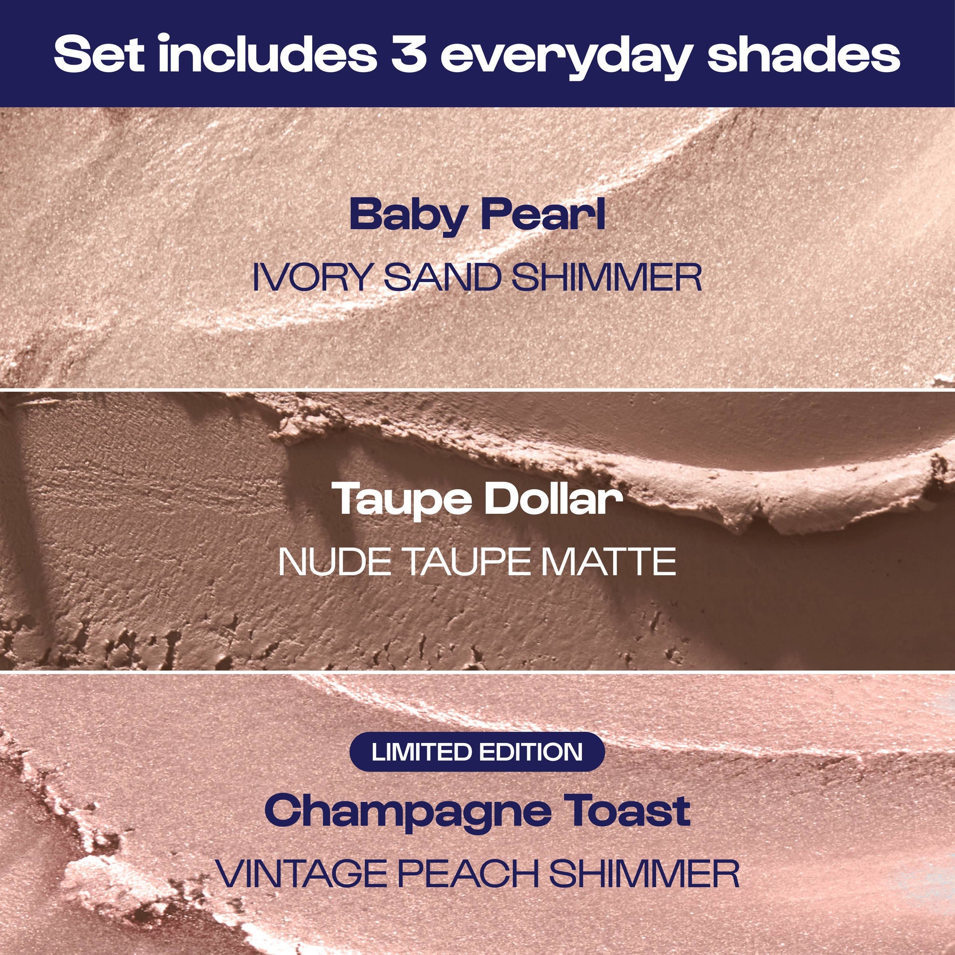 Three Pointer Eye Trio- Mini 11th Hour Eyeshadow set