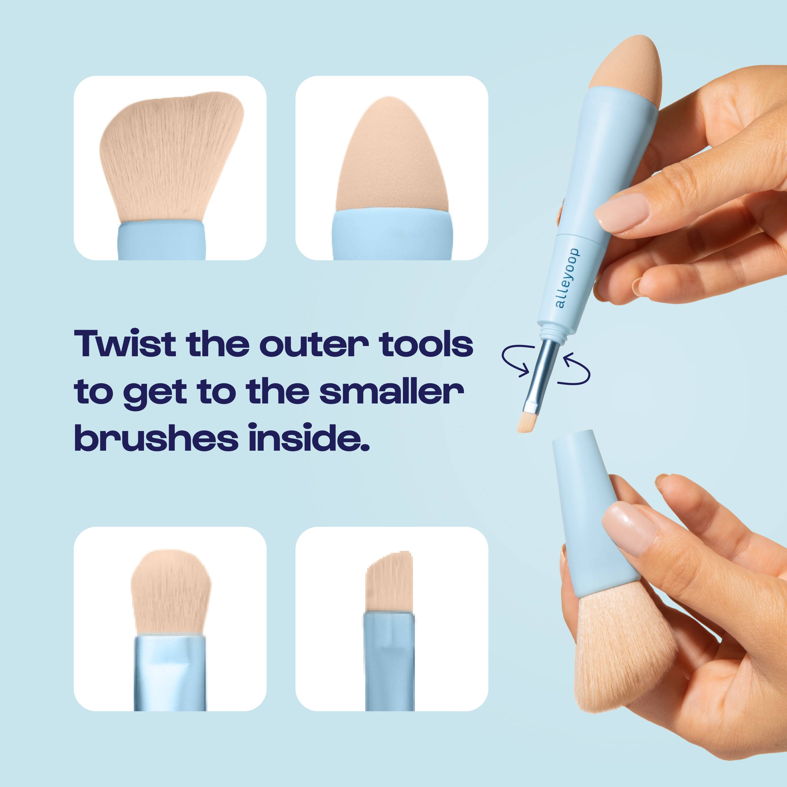 Multi-Tasker - 4-in-1 Makeup Brushes – Hjanejewels