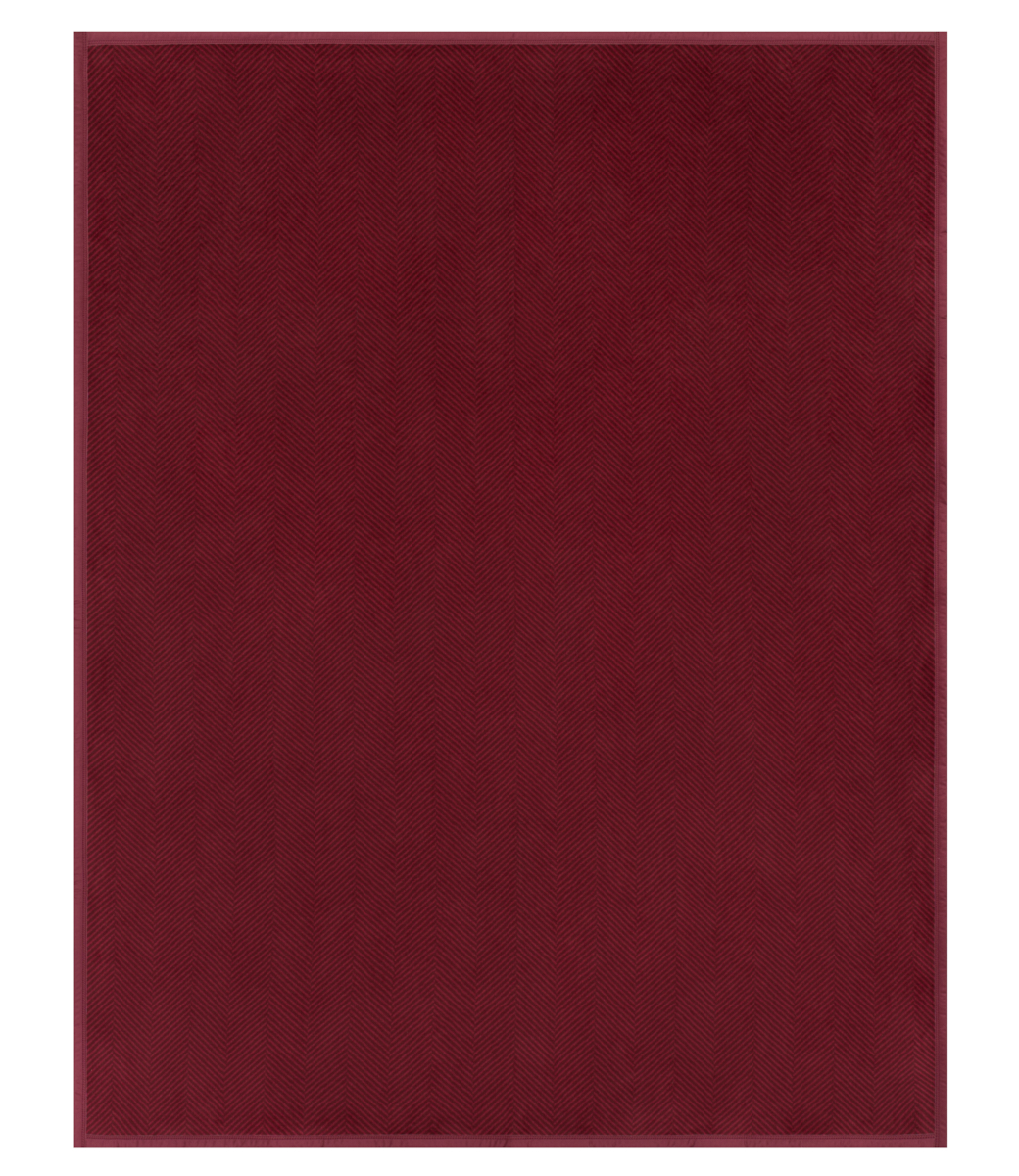Harborview Herringbone Cranberry Blanket