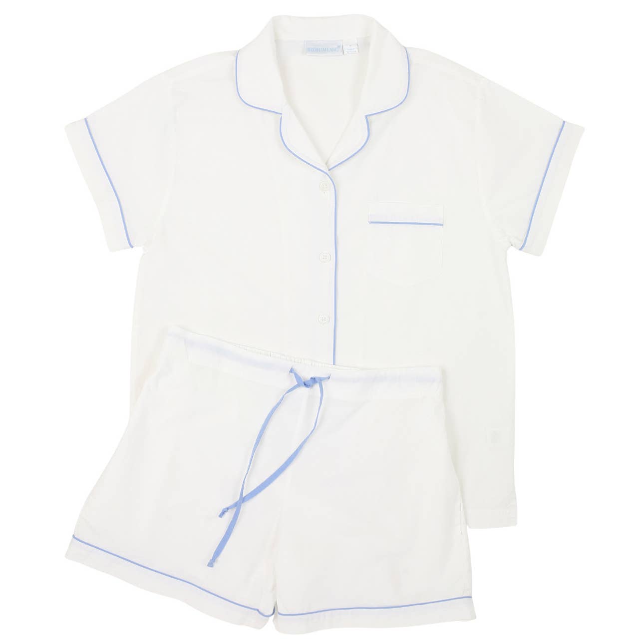 Logan Periwinkle Short Sleeve Shorty Pajamas