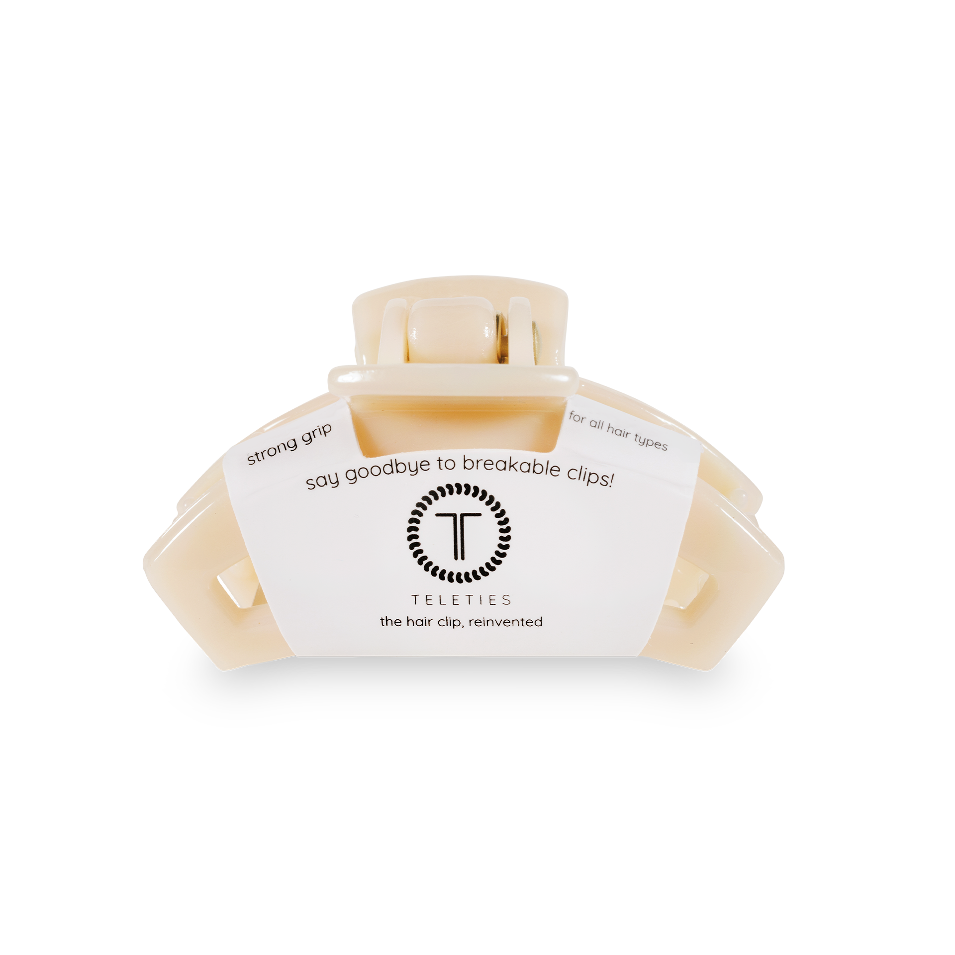 Open Hair Clip | Tiny | Almond Beige
