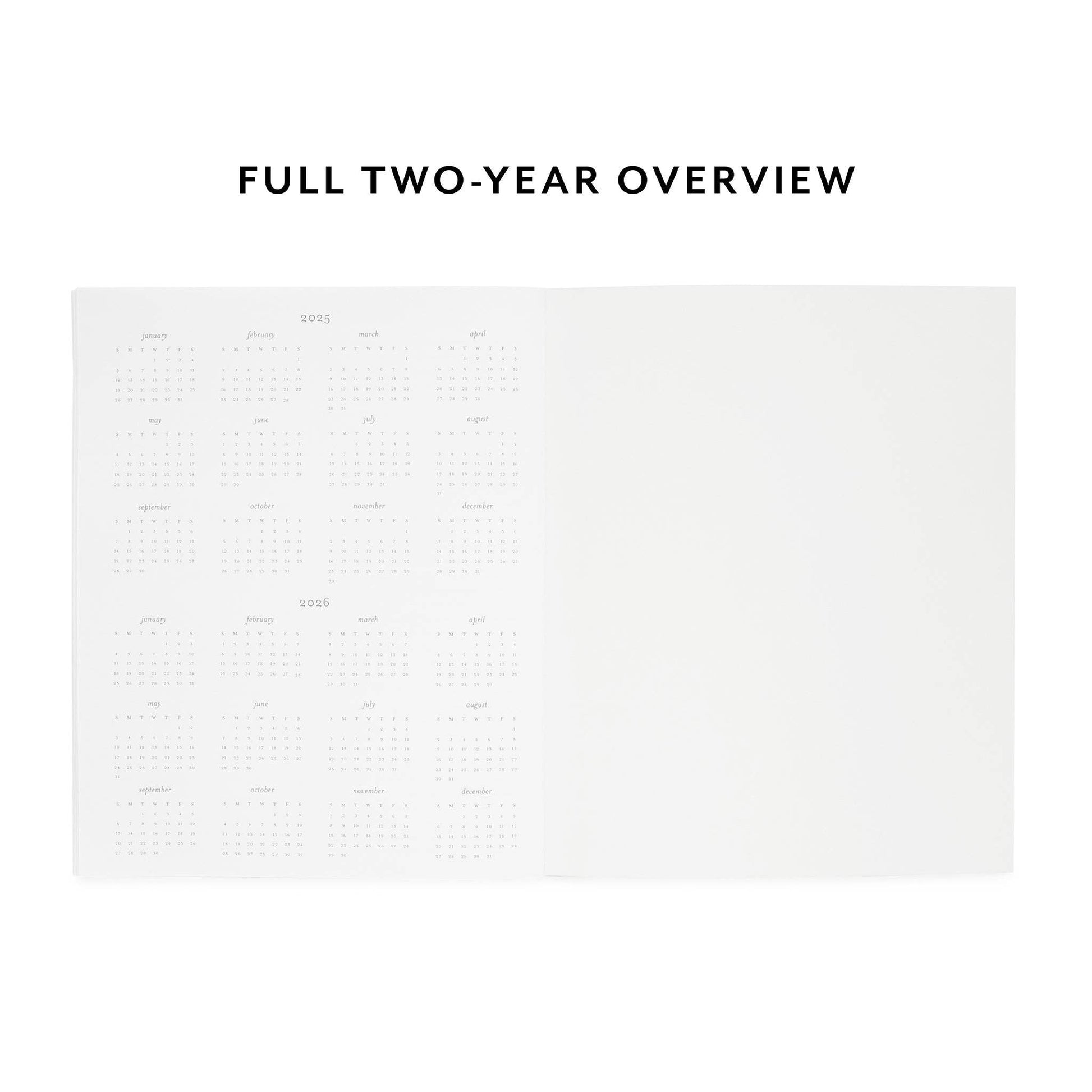 2026 Blush Monthly Planner