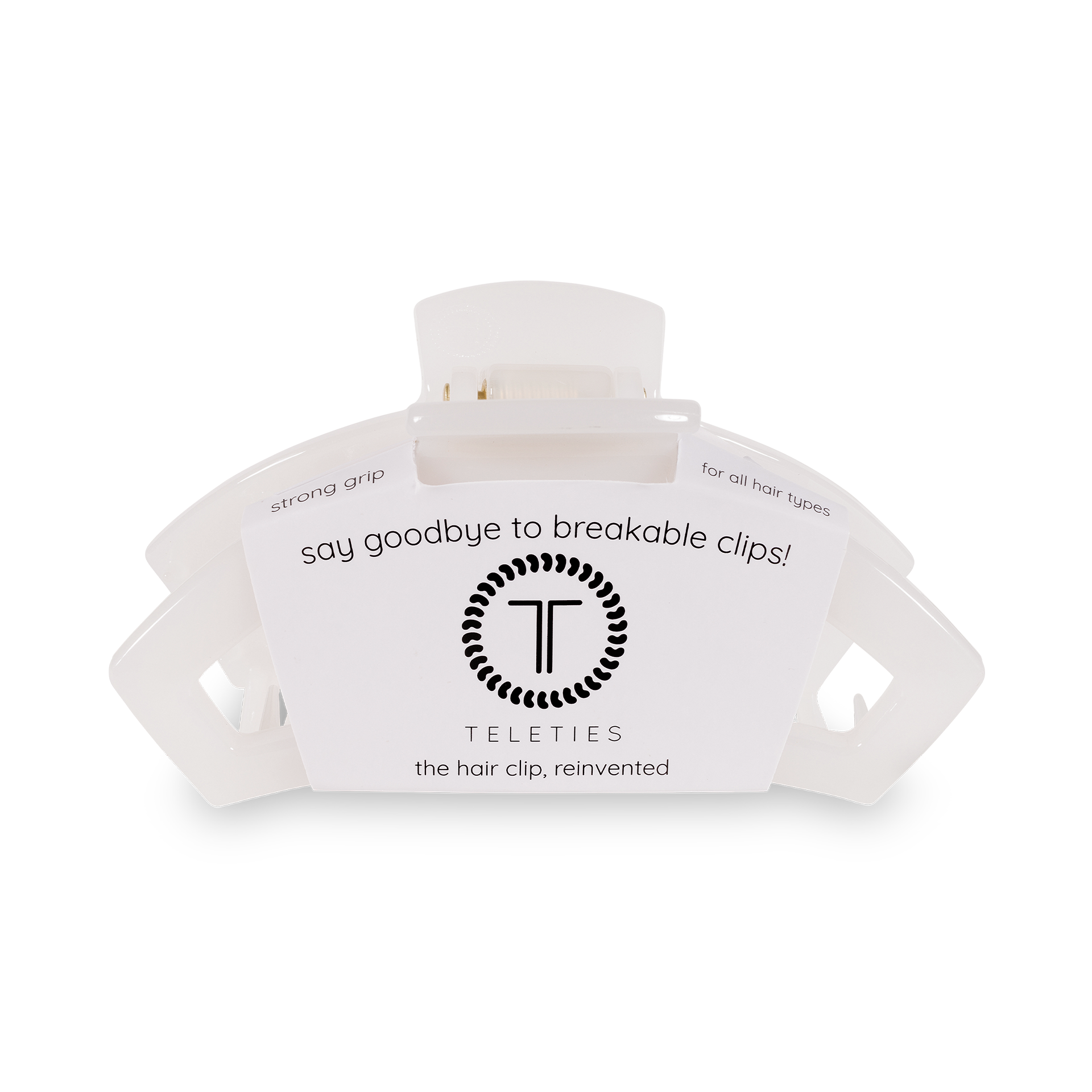 Open Hair Clip | Small | Coconut White