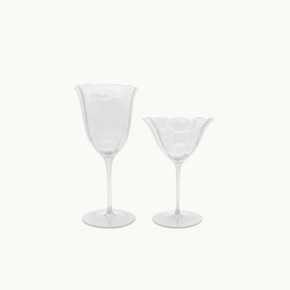 Lily clear wine glasses (set of 4)