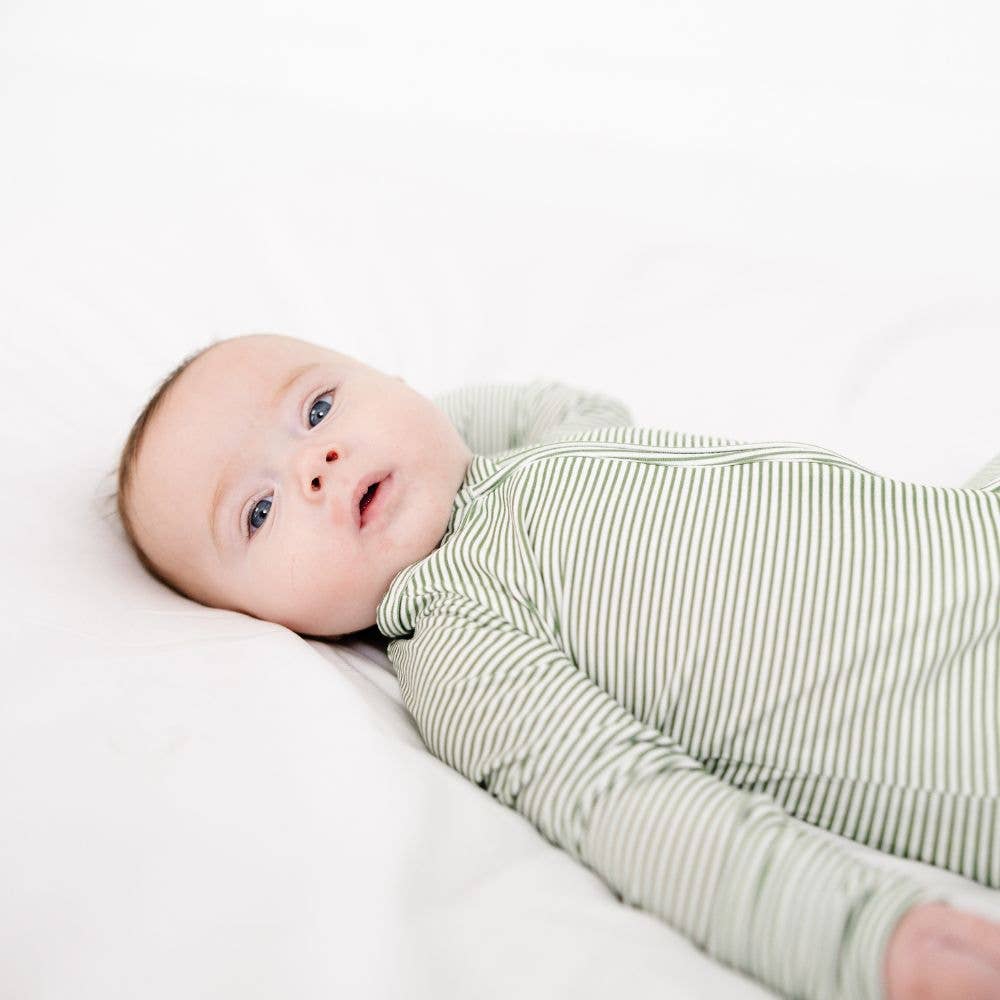 Evergreen Stripe Bamboo Sleeper