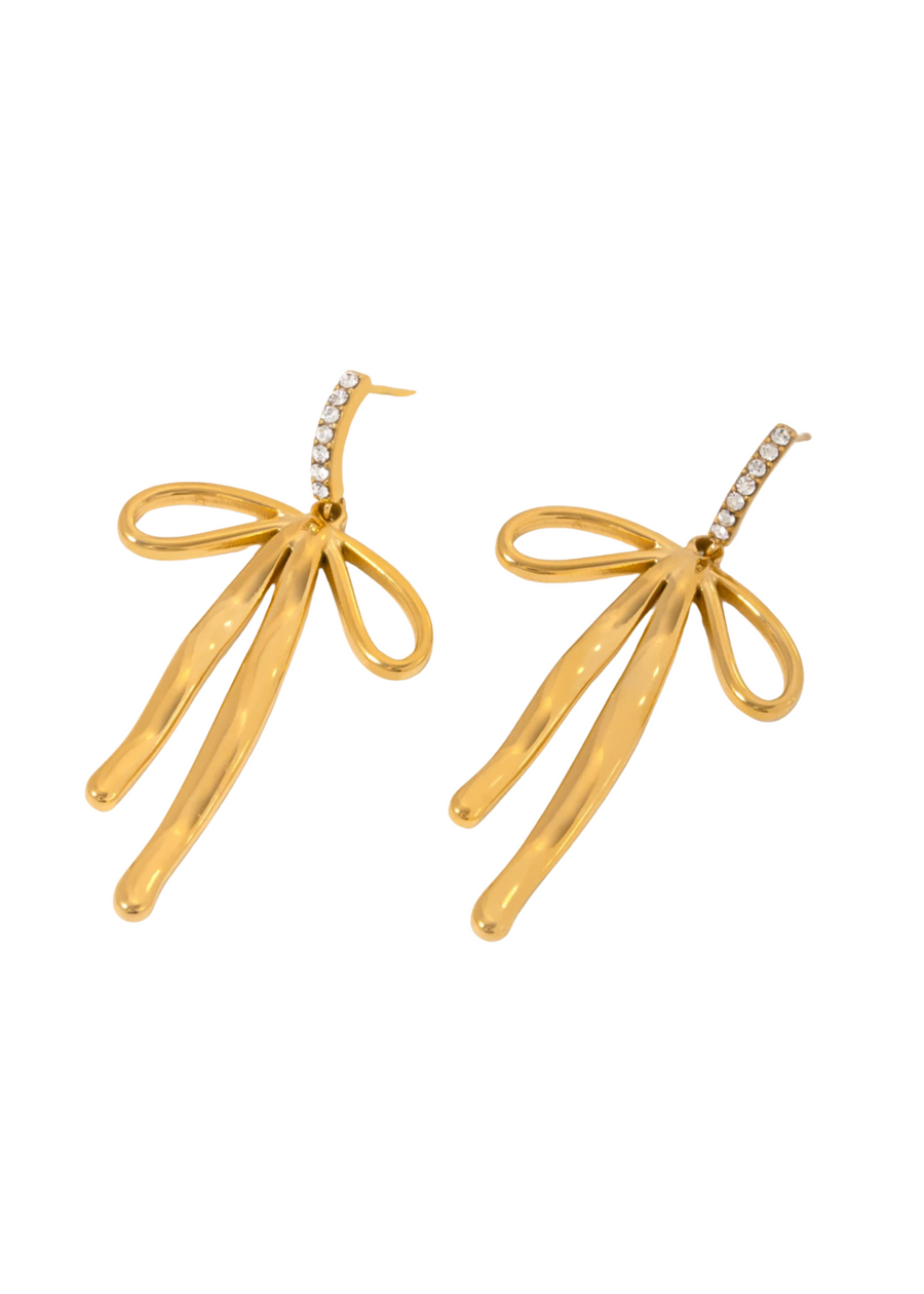 Pave Bow Studs
