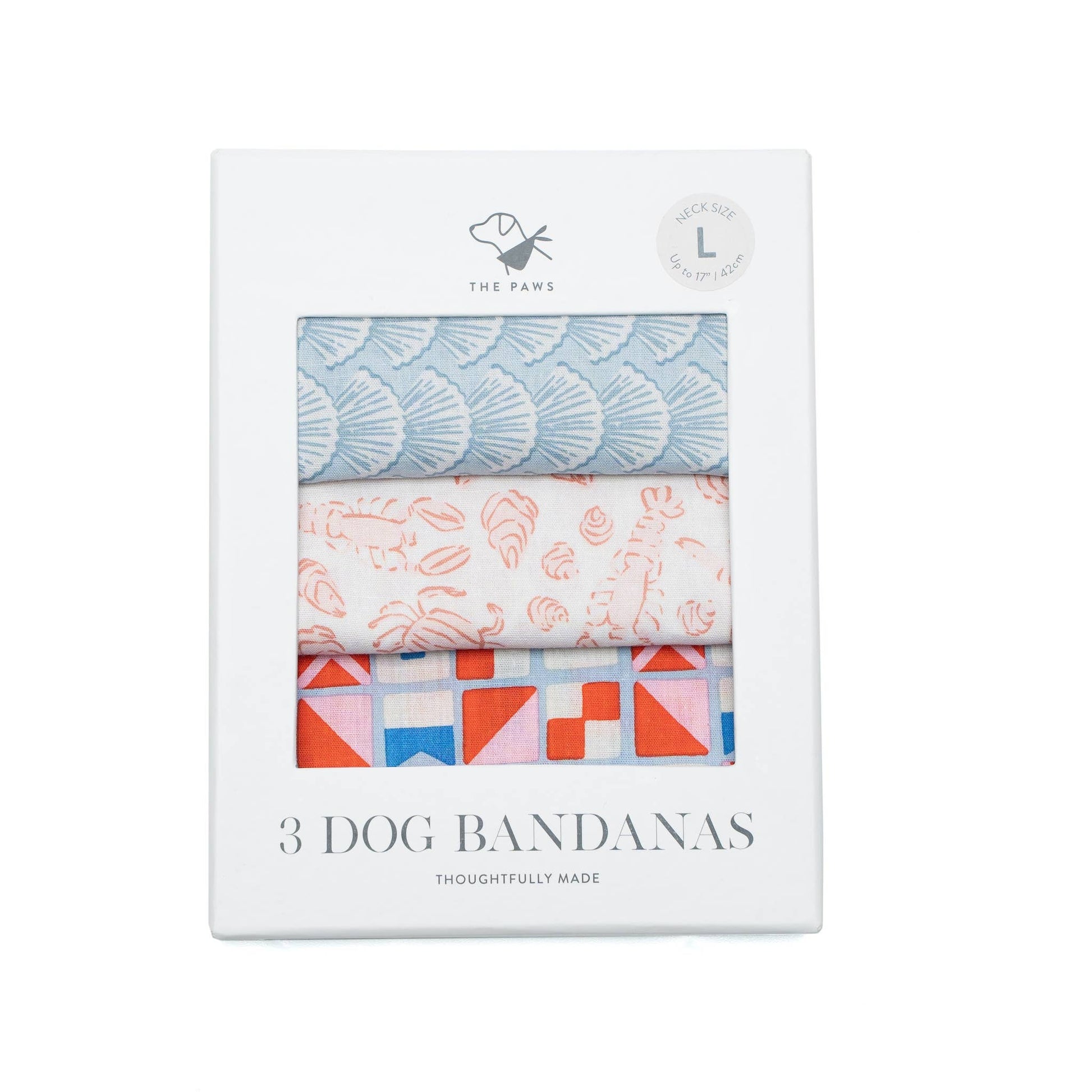 3 Pack of Coastal Dog Bandanas - The Paws