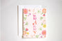 Floral hello baby card