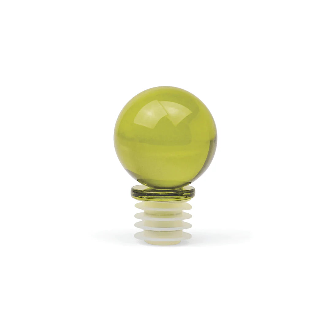 The Moony Glass Bottle Stopper - Olive