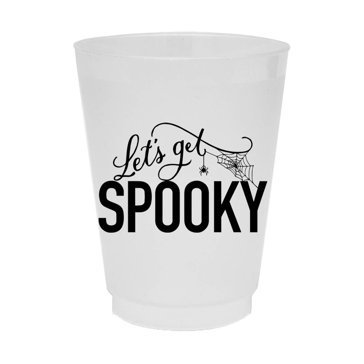 Let's Get Spooky Halloween Frosted Party Cups