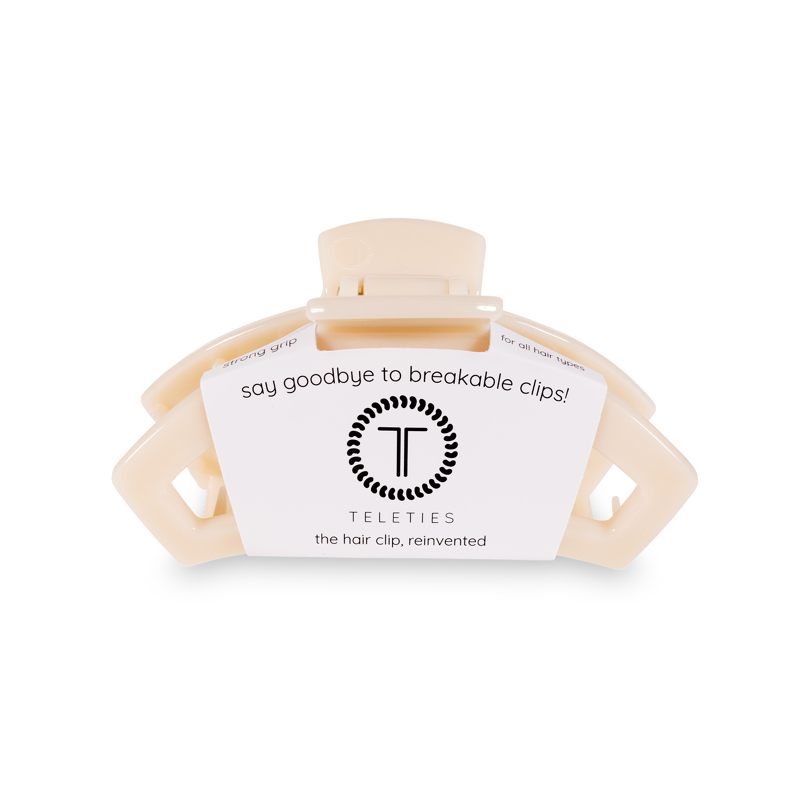 Open Hair Clip | Medium | Almond Beige